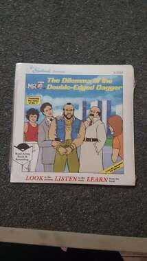 Vintage 1984 Mr. T: The Dilemma of the Double-Edged Dagger Read-Along Book and R